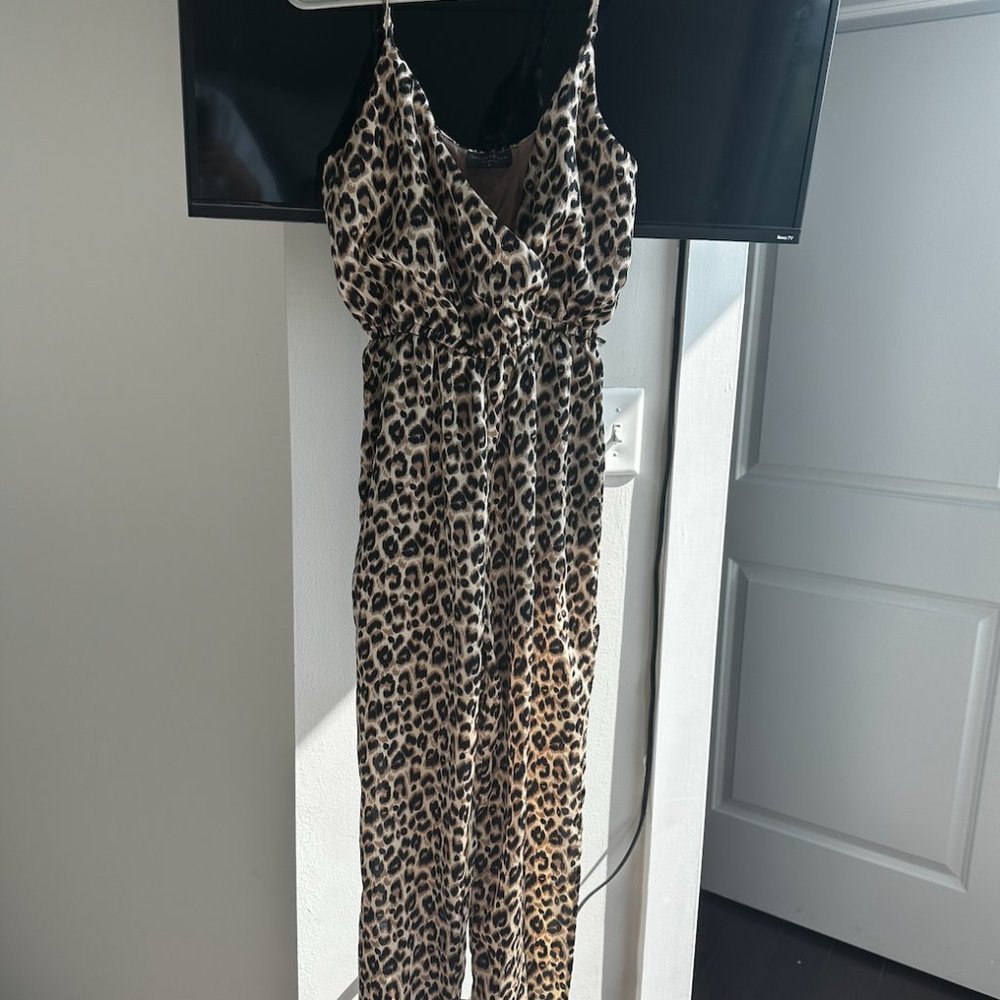 Cheetah print jumpsuit